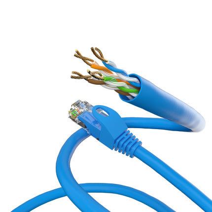 Cat5e 0.5M Blue U/UTP Cable