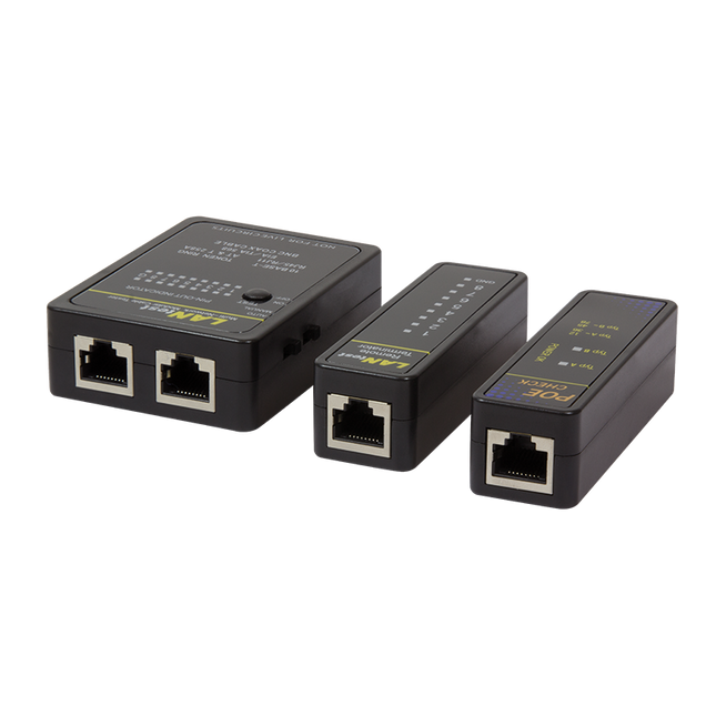 Kabeltester RJ11, RJ12, RJ45, BNC en PoE