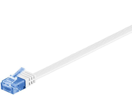Cat6a 15 M platte UTP kabel wit