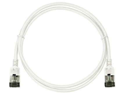 CAT6a U/FTP Ultraflex, 100% koper, wit, 0.5M