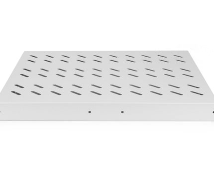 1U pull-out shelf for 600 mm deep racks 40x485x368 mm, up to 25 kg, grey (RAL 7035)