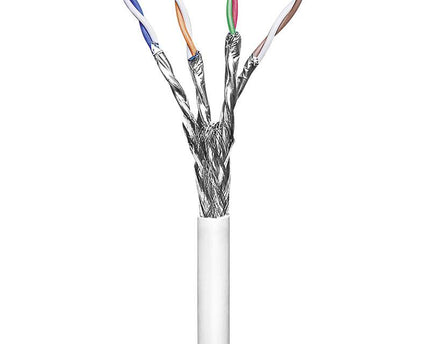 SFTP CAT6 network cable stranded 100M CCA White