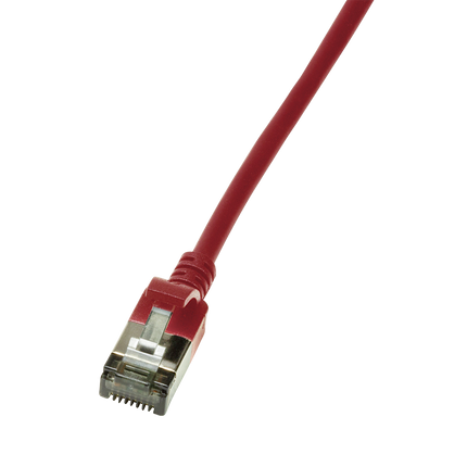 CAT6a U/FTP Ultraflex, 100% koper, rood, 1M