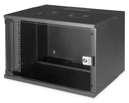 7U wandmontagekast, SOHO PRO 370 x 540 x 400 mm, zwart