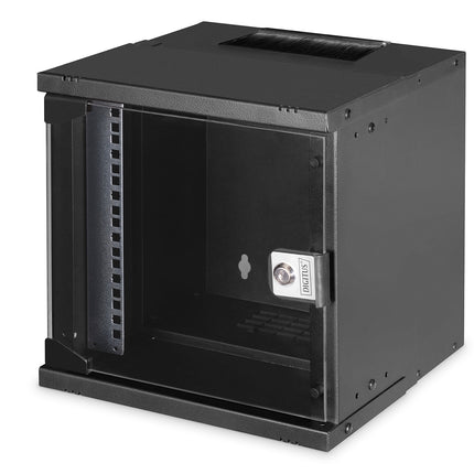 10" 6U wall mounting cabinet, SOHO PRO 325 x 315 x 300 mm, black