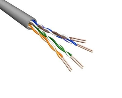 CAT5e U/UTP AWG24 PVC Solid 305M Grey 100% Copper