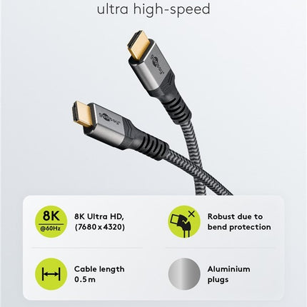 Ultra High-Speed HDMI™-Cable 8K 60Hz 0.5M