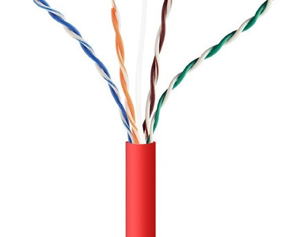 UTP CAT5e cable solid 305M CCA Red