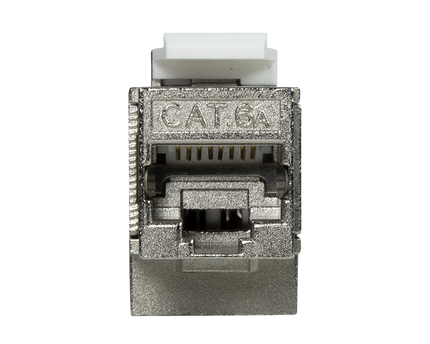 CAT6a keystone connector STP angled