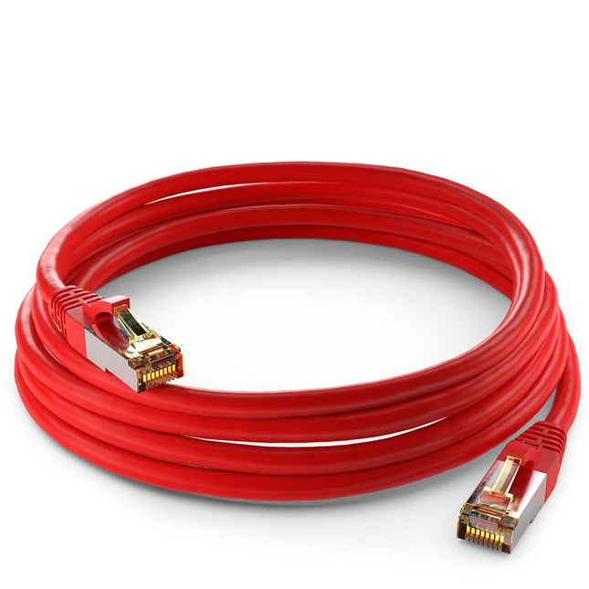 Cat6a S/FTP LSZH 0.25M Red