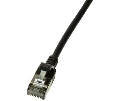 CAT6a U/FTP Ultraflex, 100% koper, zwart, 3M