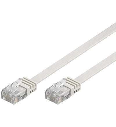 Cat5e U/UTP Cable Flat 5M White