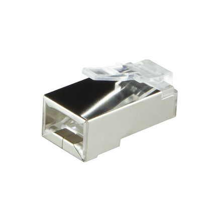 CAT6 Connector met tule RJ45 - STP 10 stuks voor soepele kabel