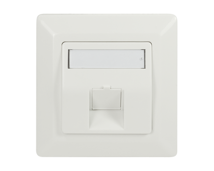 Keystone flush-mounted box for 1 keystone RAL9010