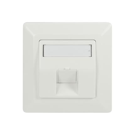 Keystone flush-mounted box for 1 keystone RAL9010