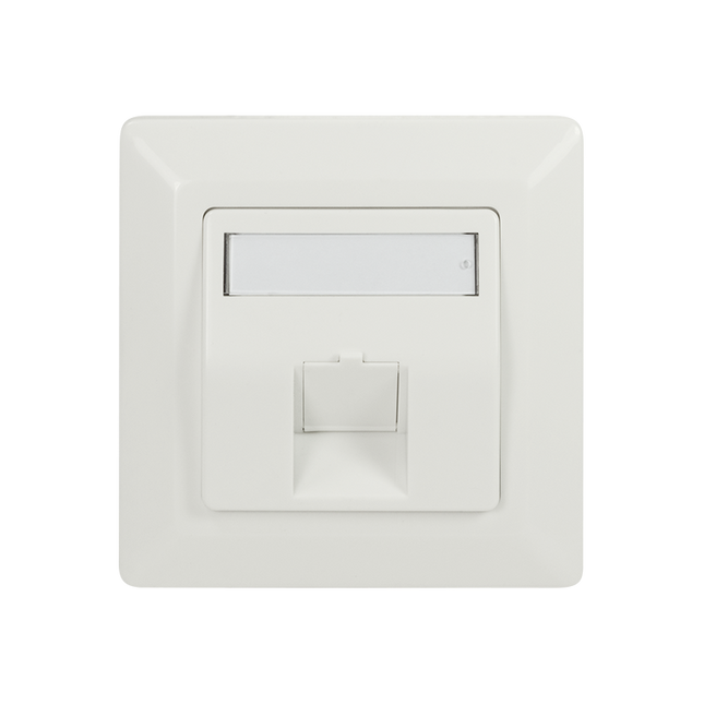 Keystone flush-mounted box for 1 keystone RAL9010