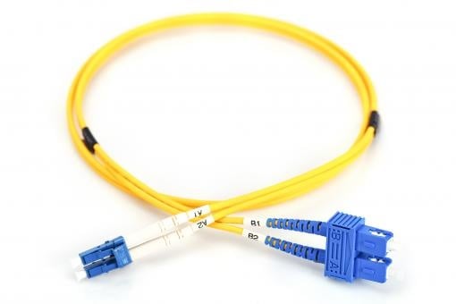 LWL OS2 Singlemode Fiber Optic Patch Cable LC/SC 1 M