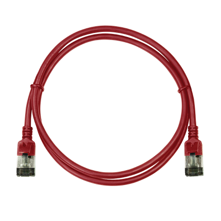 CAT6a U/FTP Ultraflex, 100% koper, rood, 1M