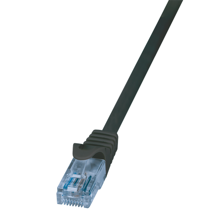 CAT6a U/UTP 0.5M Black CCA