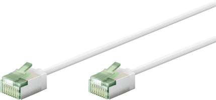 Ultra-flexible 3M CAT 8.1 patch cable, slim, U/FTP, white