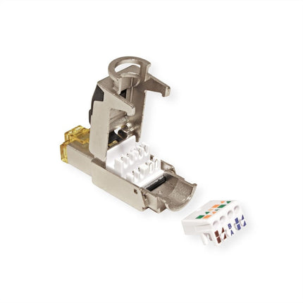 CAT6a toolless RJ45 connector - STP for stranded and solid cable