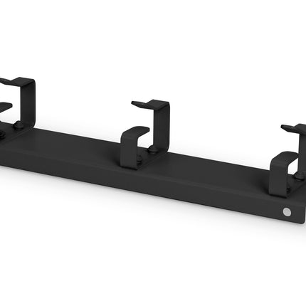 1U metal cable management bar with 3 brackets for 10'' racks