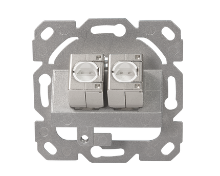 CAT6a keystone inbouwdoos 2-voudig