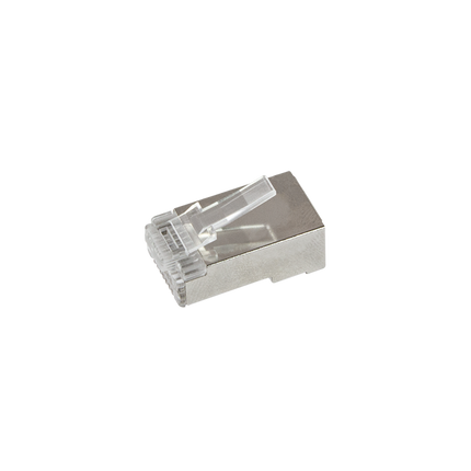 Doorsteek CAT6 Connector RJ45 - STP 10 stuks voor soepele en stugge kabel