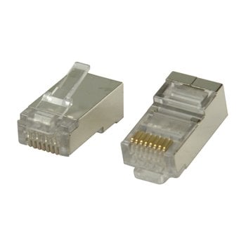 CAT6 Connector RJ45 - STP 10 stuks voor soepele en stugge kabel