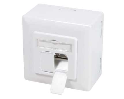 Combi Inbouw + opbouwdoos CAT6 2x RJ45 afgeschermd LSA