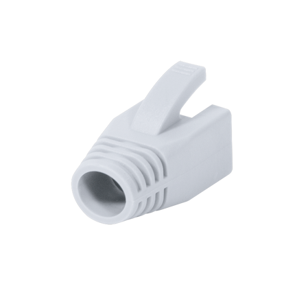 RJ45 strain relief boot 8mm white 50 pcs