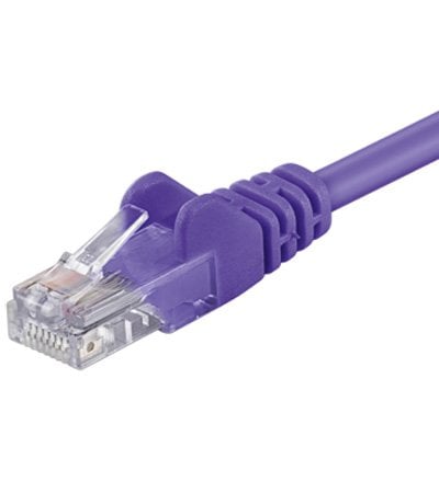 Cat5e 1M paars UTP kabel