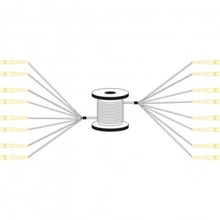 Reeds geassembleerde,  30 M universele breakout glasvezelkabel, multimode OS2, 8 vezels, LC/UPC - LC/UPC