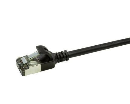 CAT6a U/FTP Ultraflex, 100% koper, zwart, 3M