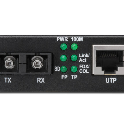 Fast Ethernet Mediaconverter, RJ45 / SC