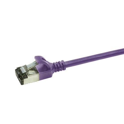 CAT6a U/FTP Ultraflex, 100% koper, paars, 0.3M