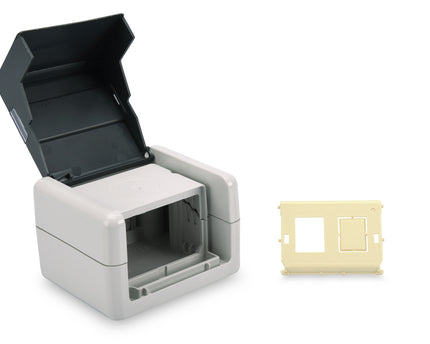 IP44 splash-proof Keystone surface-mounted box 2-way