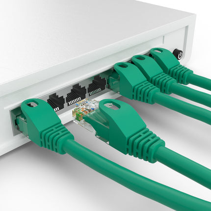 Cat5e 7.5M Green U/UTP Cable