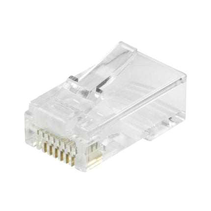 Doorsteek CAT6 Connector RJ45 - UTP 50 stuks voor soepele en stugge kabel