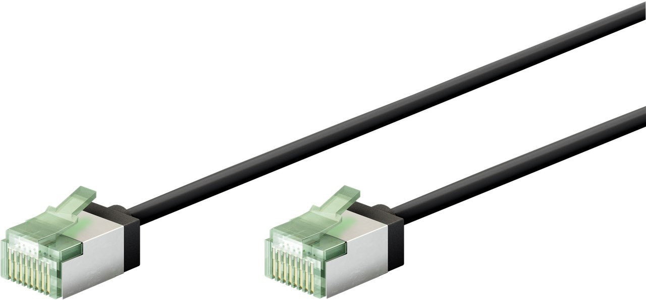 Ultraflexibele 0,15M CAT 8.1-patchkabel, slank, U/FTP,  zwart