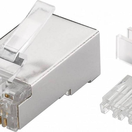 CAT6a STP Modular Plug RJ45 Stranded With Threader