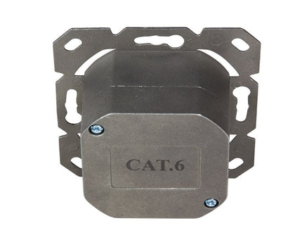 Combi Inbouw + opbouwdoos CAT6 2x RJ45 afgeschermd LSA