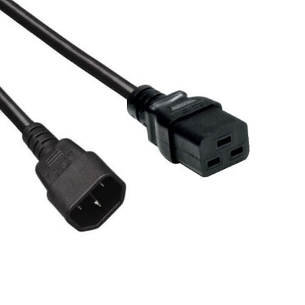 Power Cord C14 - C19 3x 1.00mm 1.8M Black