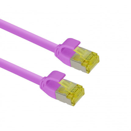 Ultra slim Patchkabel S/FTP Cat 6A Magenta 1 M