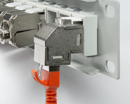 CAT6a keystone connector STP angled