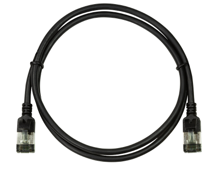 CAT6a U/FTP Ultraflex, 100% koper, zwart, 3M
