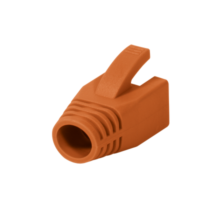 RJ45 strain relief boot 8mm orange 50 pcs