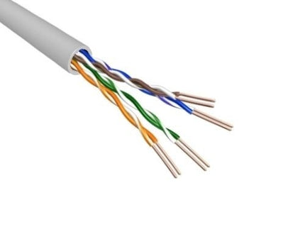 U/UTP CAT6a solid 305M  grey PVC 100% copper