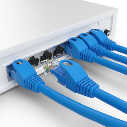 Cat5e 0.5M Blue U/UTP Cable