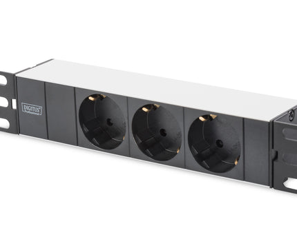 10 inch netwerkbundel, incl. 9U-kast 464 x 312 x 300 mm, zwarte plank, PDU, 8-poorts switch, CAT 6 patchpaneel